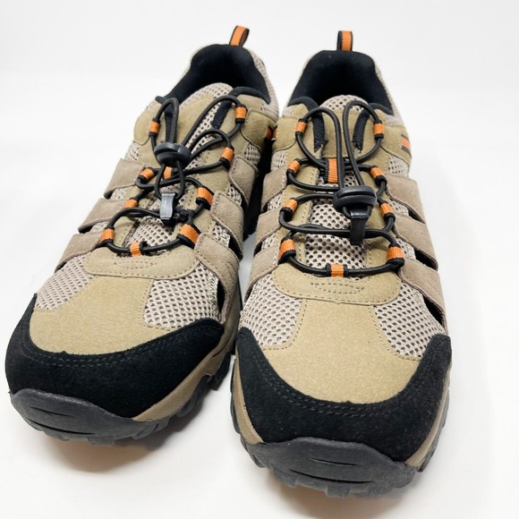 Rockport Faulkner Shandal Hiking Shoes Mens Stone Black Side Cutouts Size 11 NEW - Picture 3 of 6